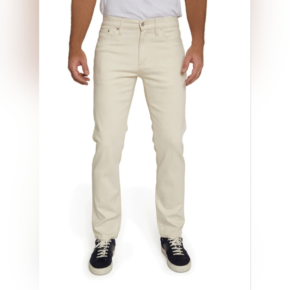 Crosby and Howard Men's Khaki Straight Fit Tan Beige Jeans Pants size 38" x 32"
